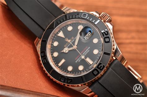 rolex yacht master with rubber strap